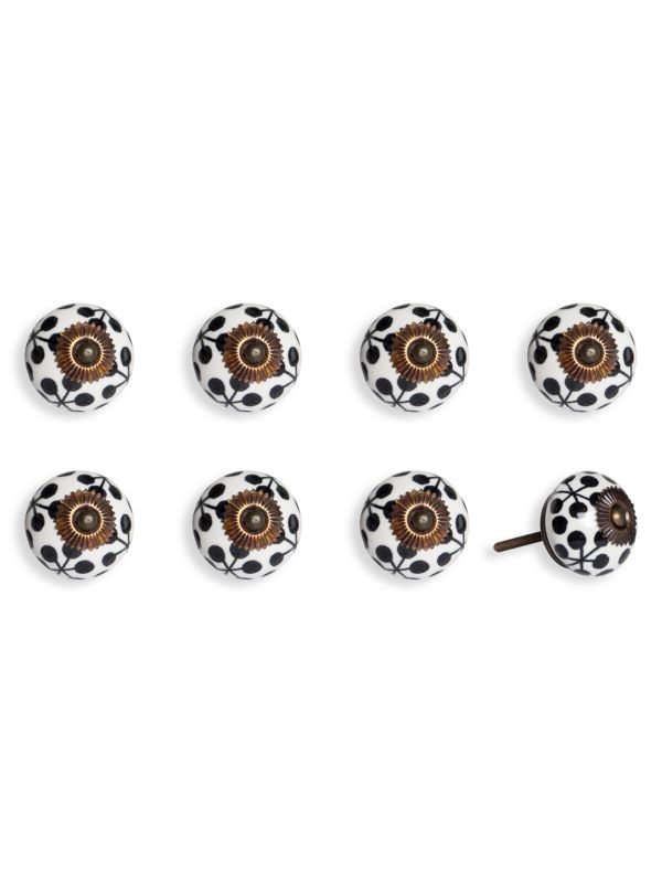 KNOB IT 8-Piece Ceramic & Metal Knob Set